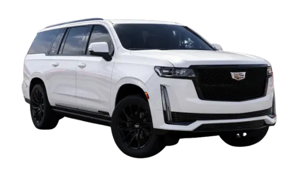 White 6 to 7 Passenger Cadillac-Esclade SUV