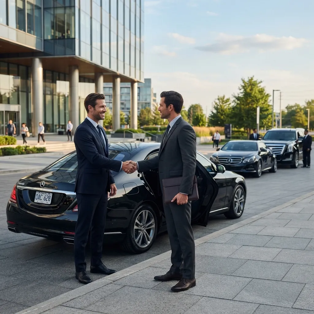 Corporate limo service in Vaughan professional chauffeur executive business transfer